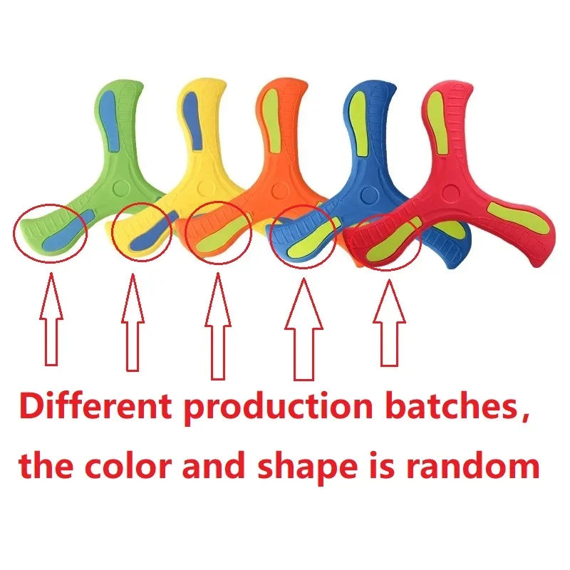 Soft 3-Leaf Boomerang Toy – Outdoor Fun for All Ages!