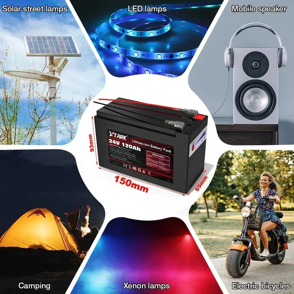 24V 120Ah Lithium Battery for Solar & EV