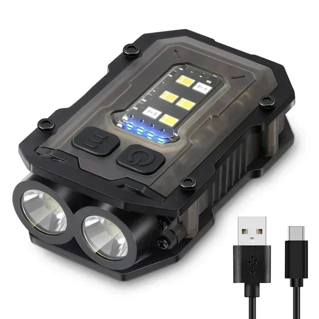 Mini LED Flashlight 1500LM USB Rechargeable Torch