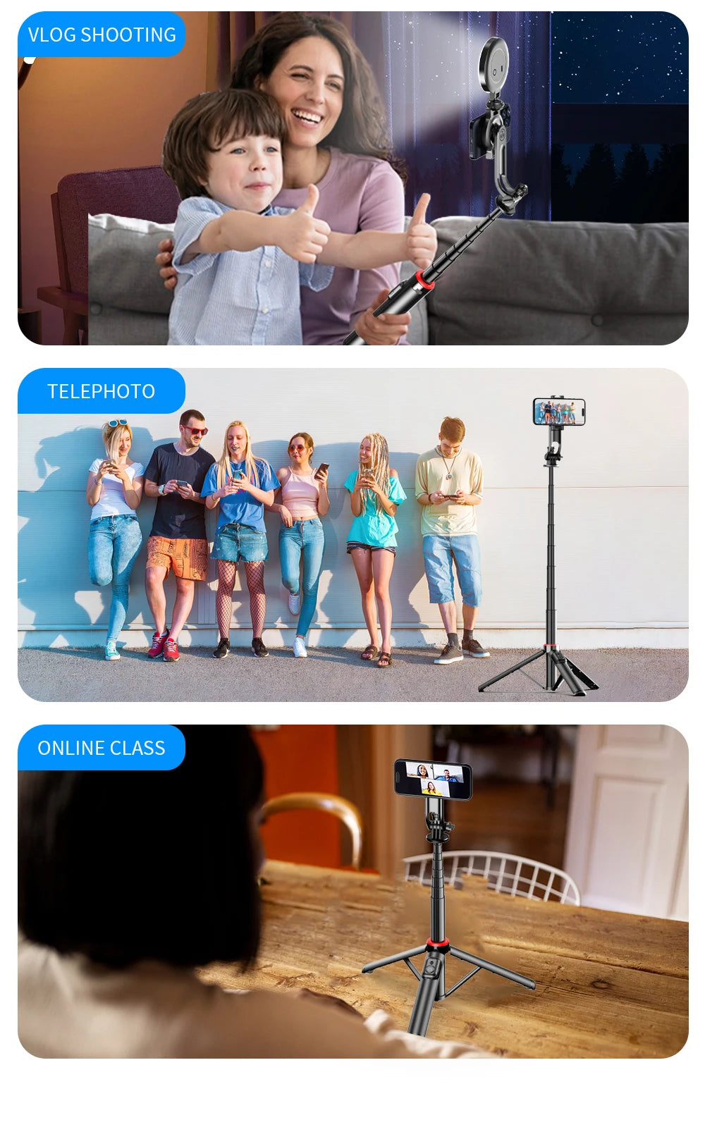 C20 Magnetic Selfie Stick Tripod – Snap, Shoot, Share Anywhere!