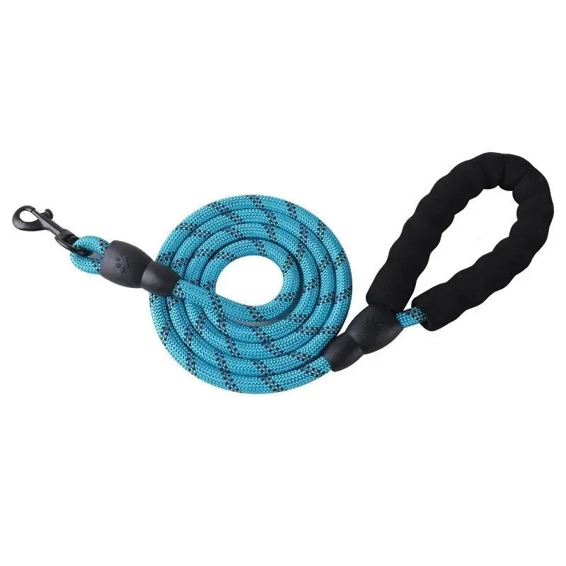 Pet Reflective Nylon Round Leash – Safe & Stylish Walks for Your Dog!