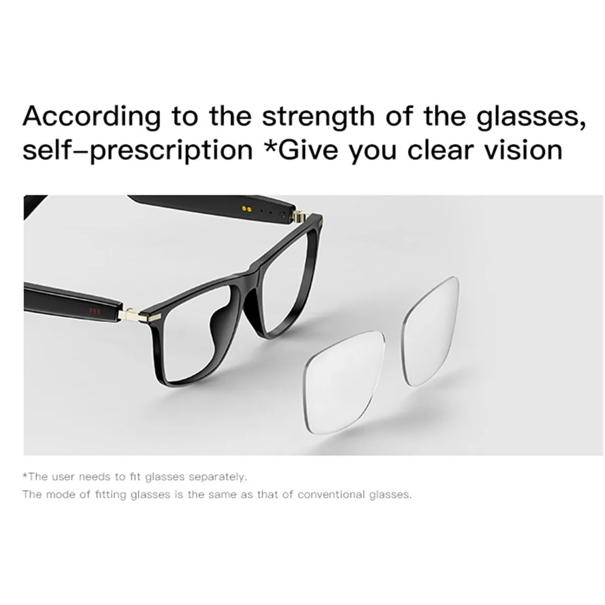 Waterproof Smart Glasses with Calling & Music