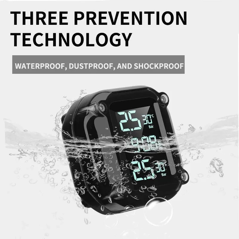 M5 Motorcycle Tire Pressure Monitor with Digital Display