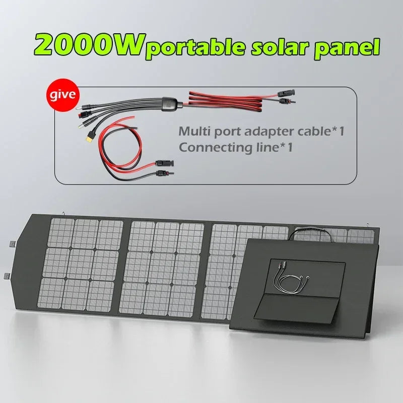 Flexible Foldable Portable Solar Panel Kit 500W-2000W