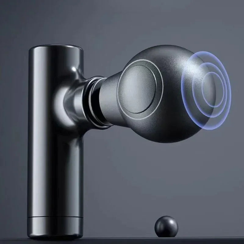 Mini LCD Muscle Massager Gun – 6 Heads