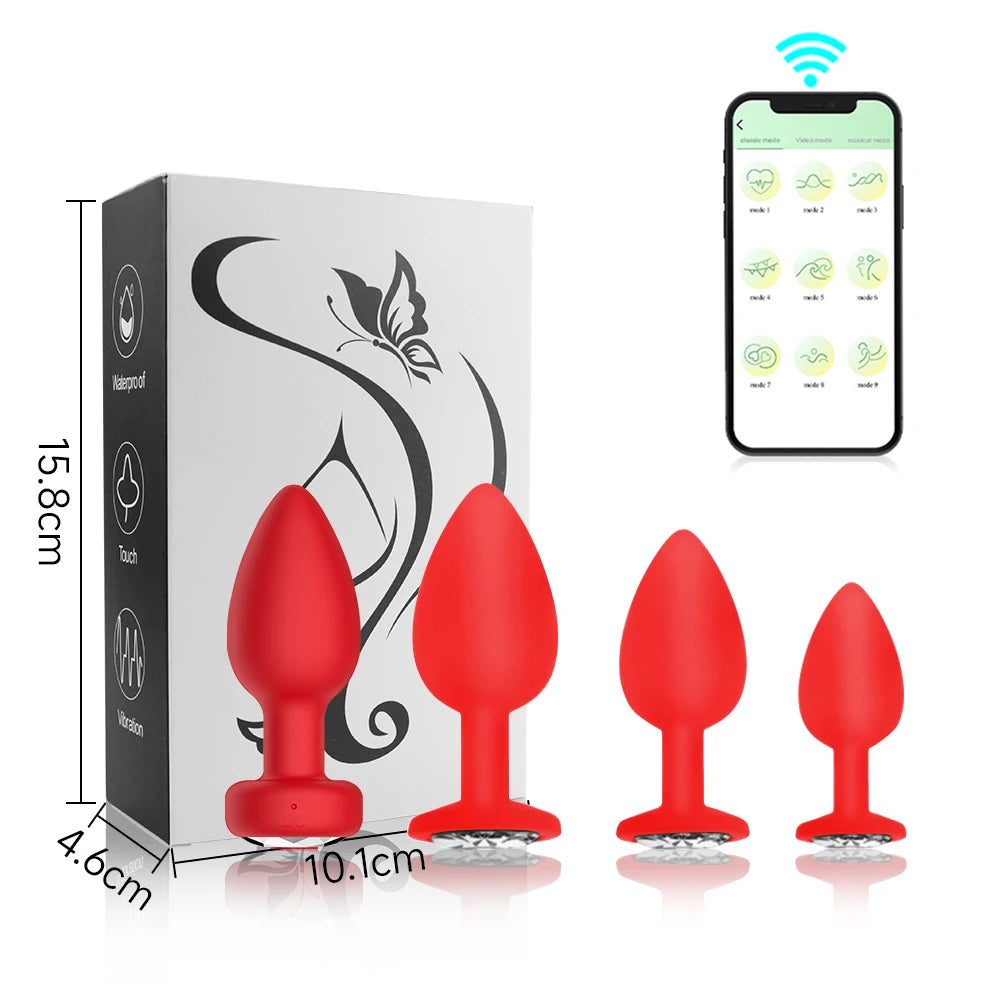 Bluetooth Remote Anal Vibrator with APP