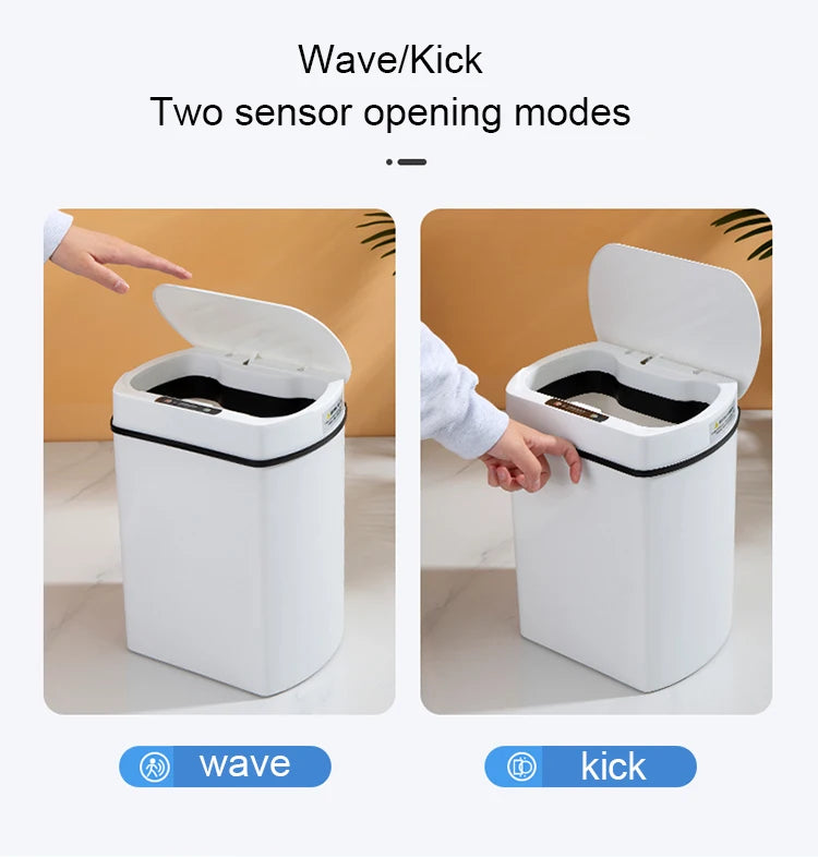 Smart Touchless Trash Can for Home Use