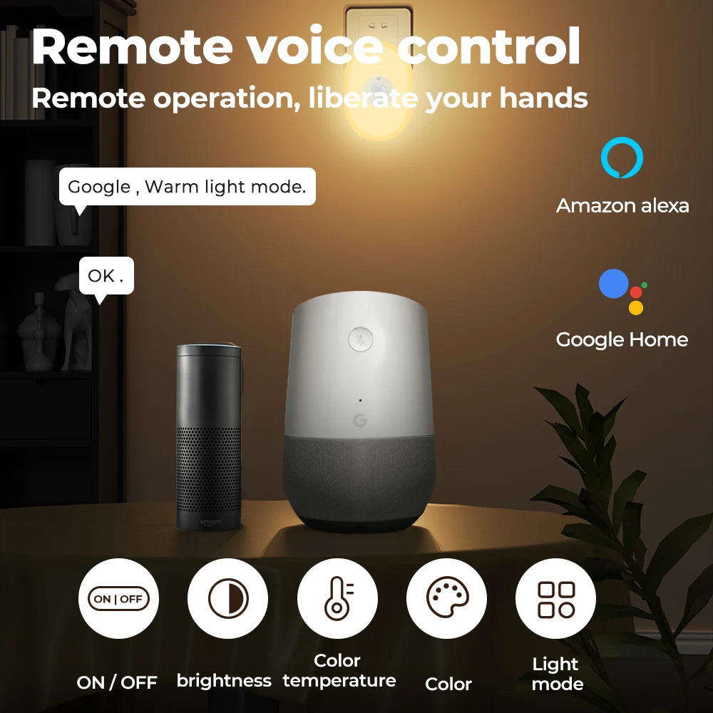 Smart WiFi Night Light with App Control