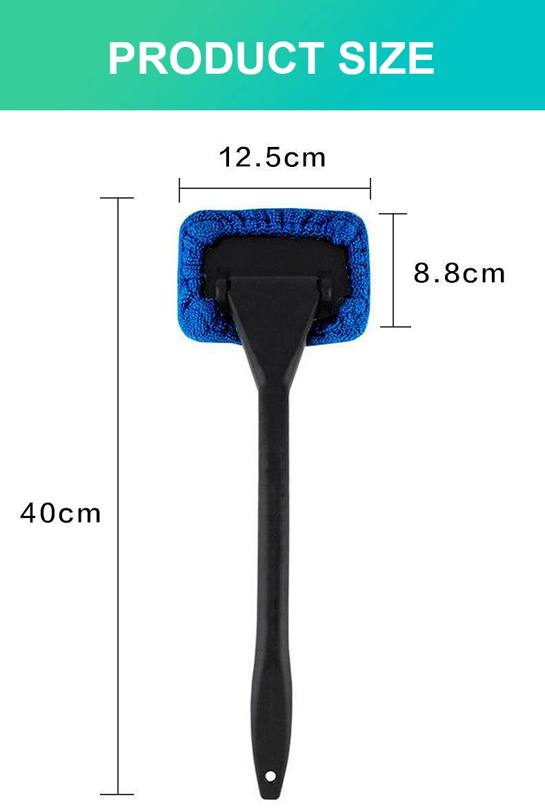 Car Window Cleaner Brush Kit with Microfiber