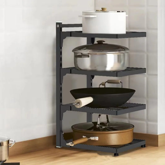Kitchen Sink Storage Rack – Multi-Layer Adjustable Pot & Pan Organizer