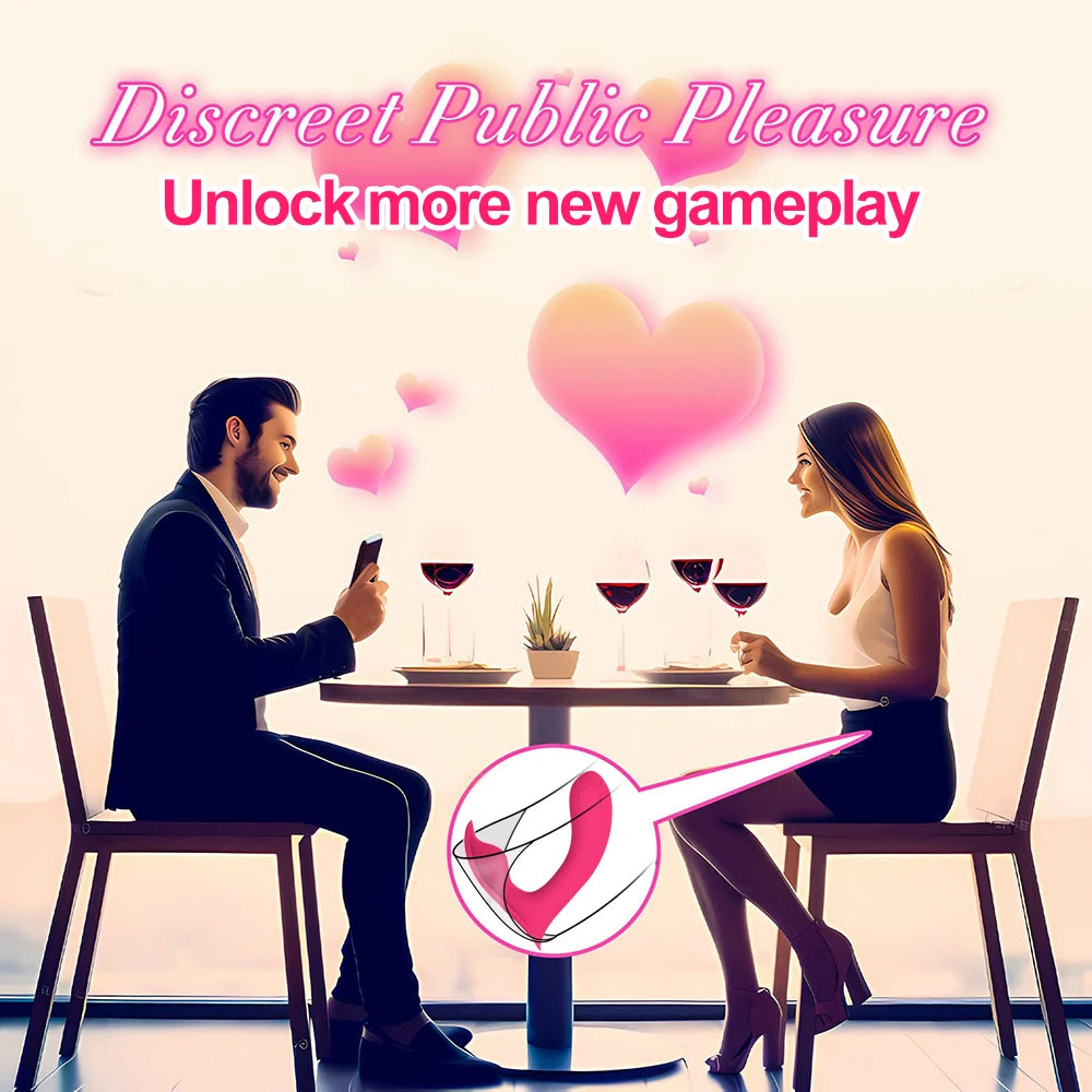 Bluetooth Wearable Vibrator with G-Spot & Clitoral Stimulation