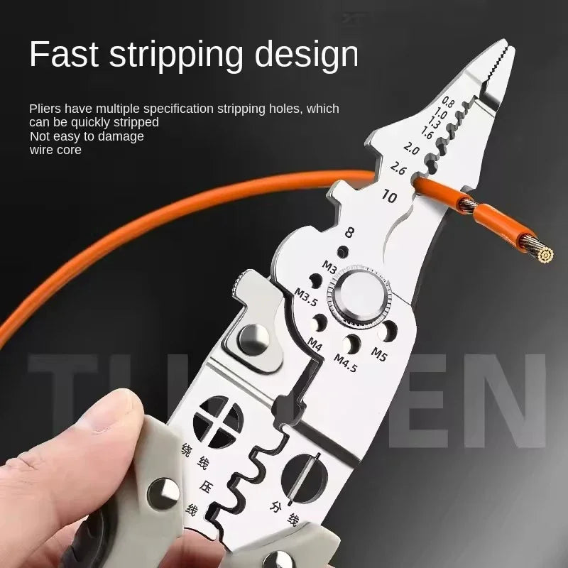 Multi-Functional Electrician Pliers – Wire Stripping & Splitting Tool