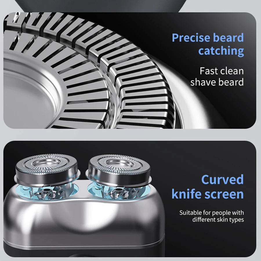 Electric Smart Rechargeable Dual Blade Shaver