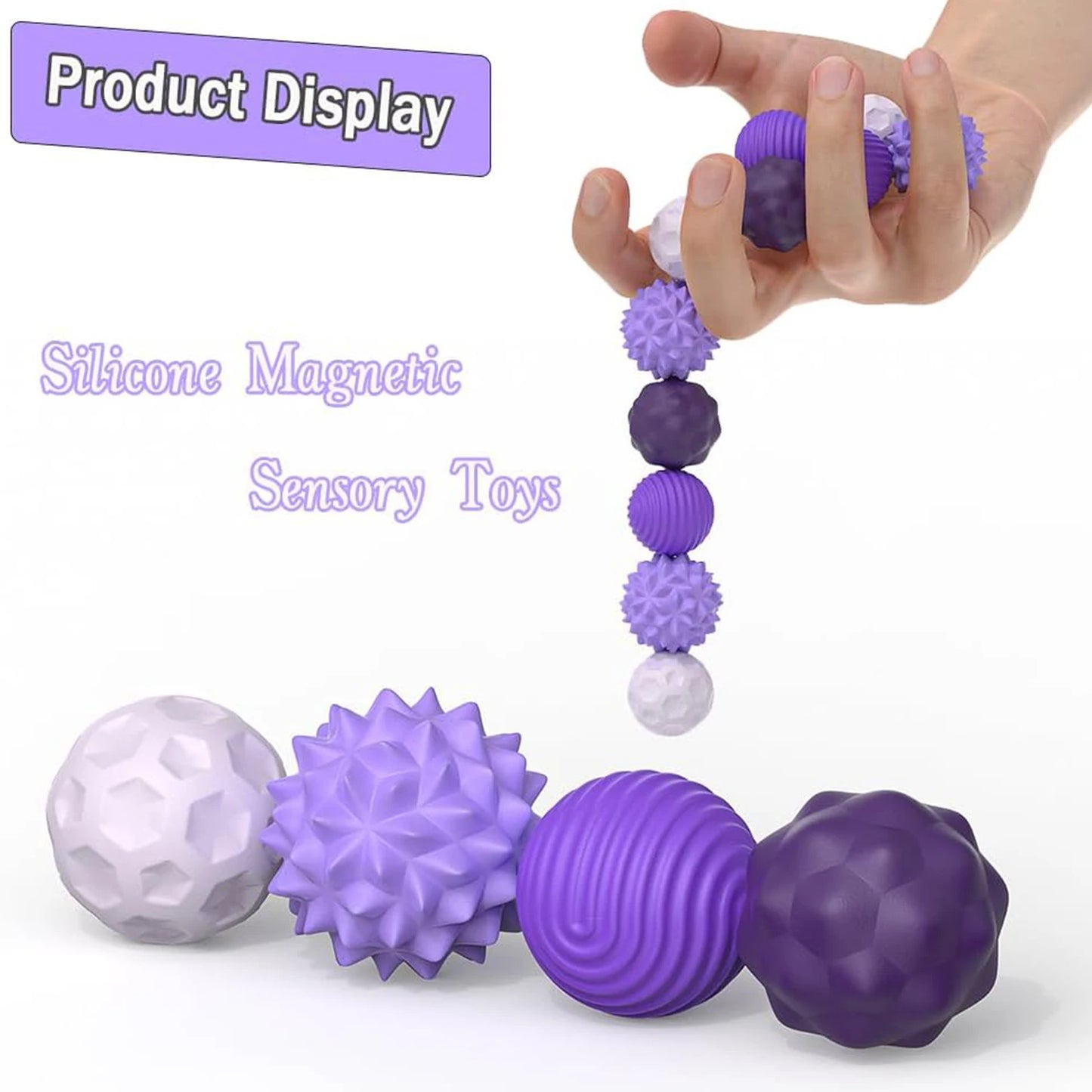 Silicone Magnetic Fidget Balls for Anxiety Relief