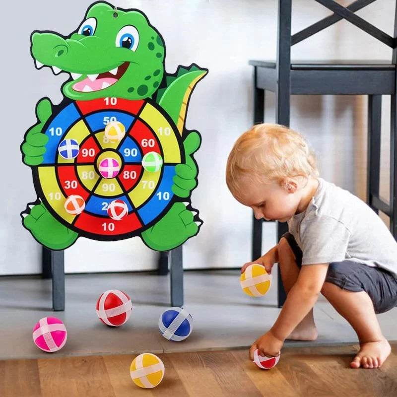 Montessori Slingshot & Sticky Ball Target Game for Kids