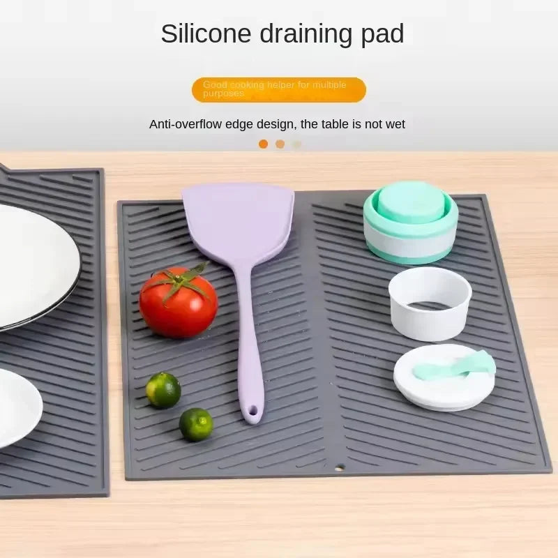 Silicone Anti-Slip Drain Pad for Kitchen Use