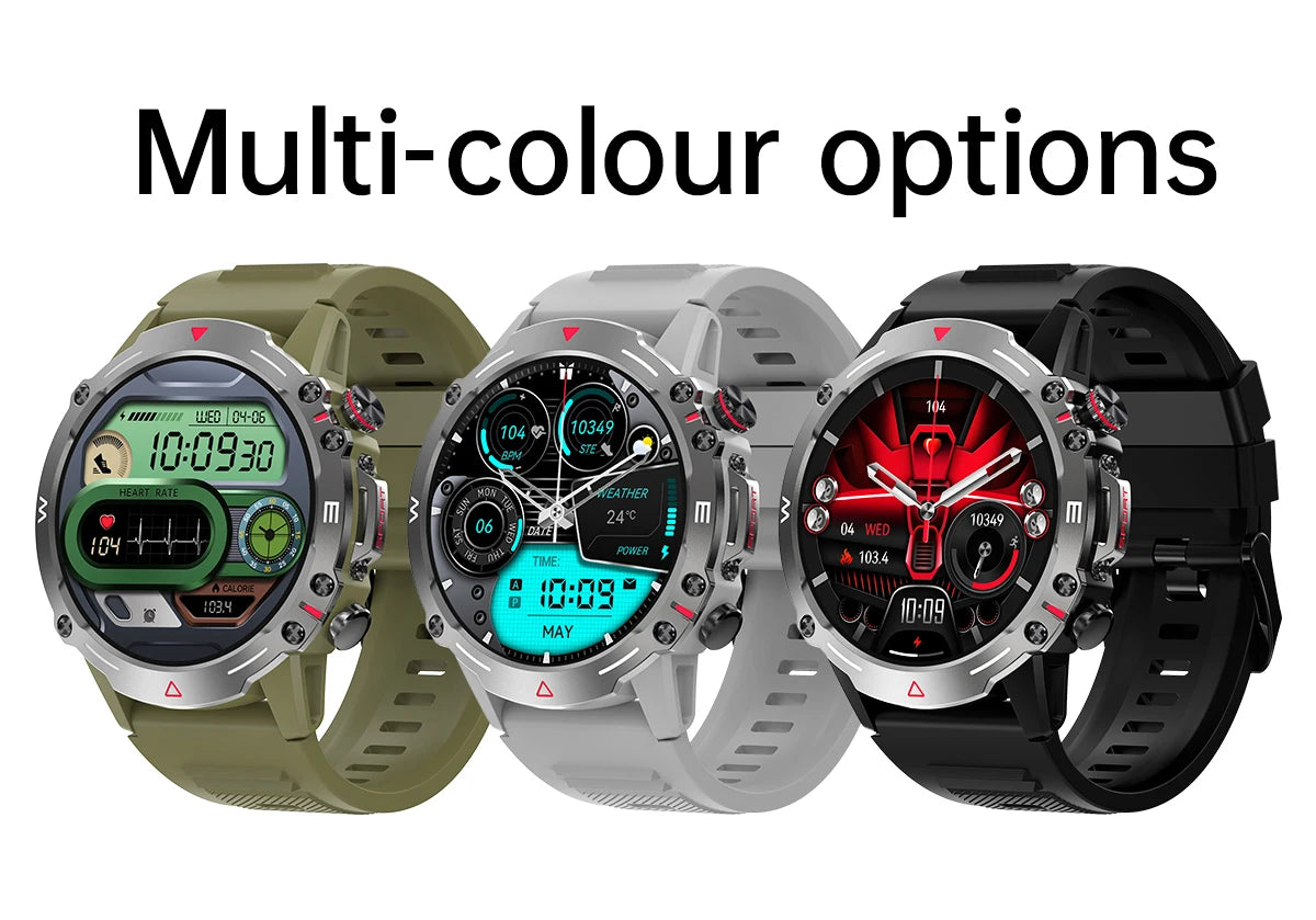 Smart Watch 1.43” Full Touch Waterproof Fitness Watch