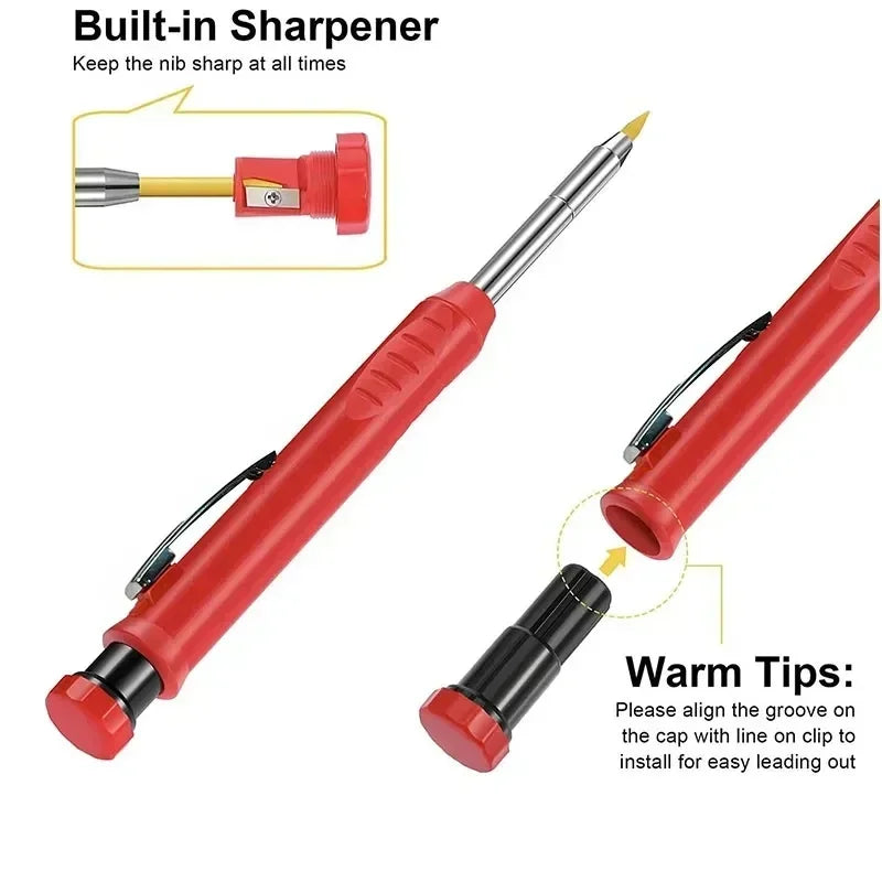 2.8mm Carpenter Mechanical Pencil with Sharpener