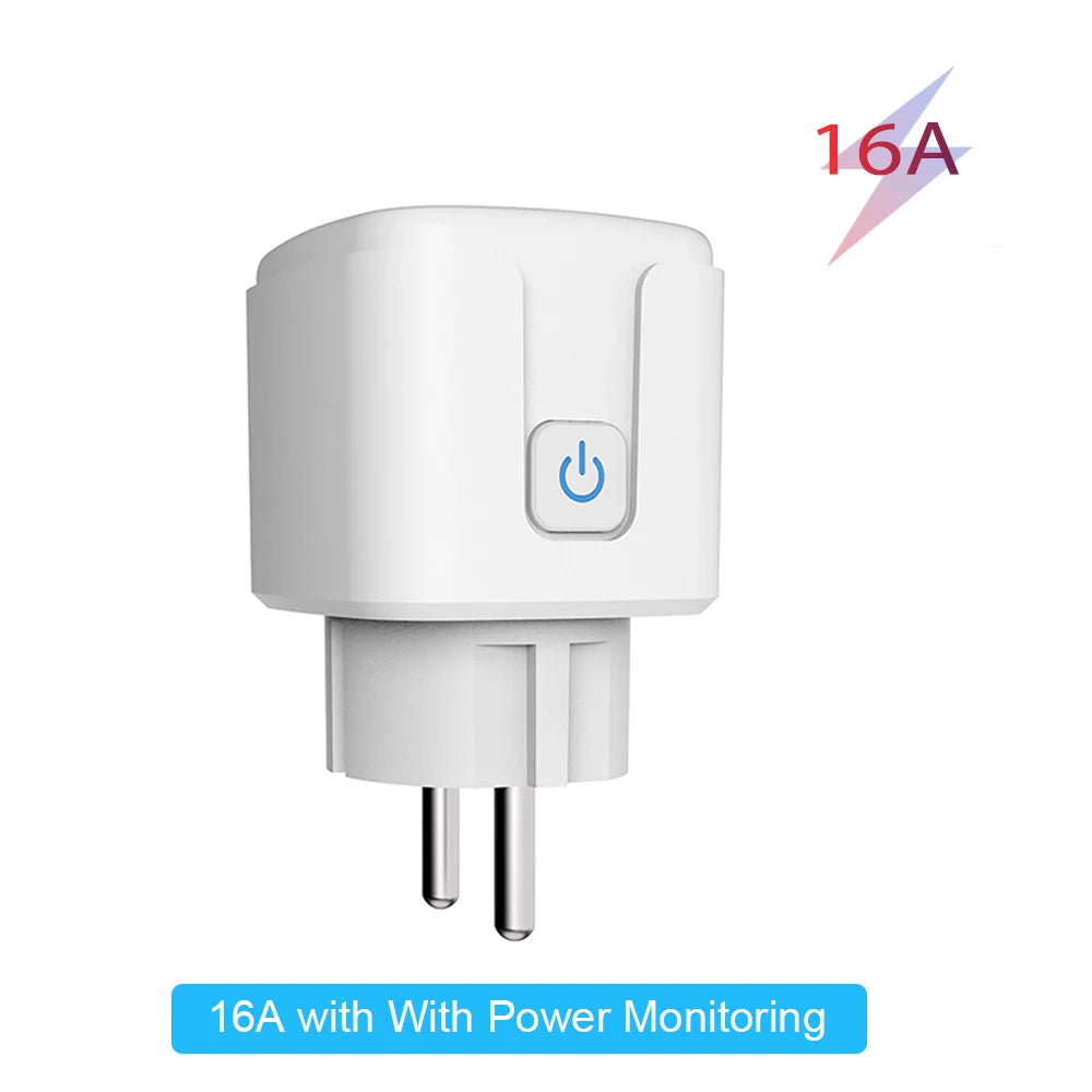Smart Socket EU16A/20A Wifi Smart Plug With Power Monitoring Smart Life APP