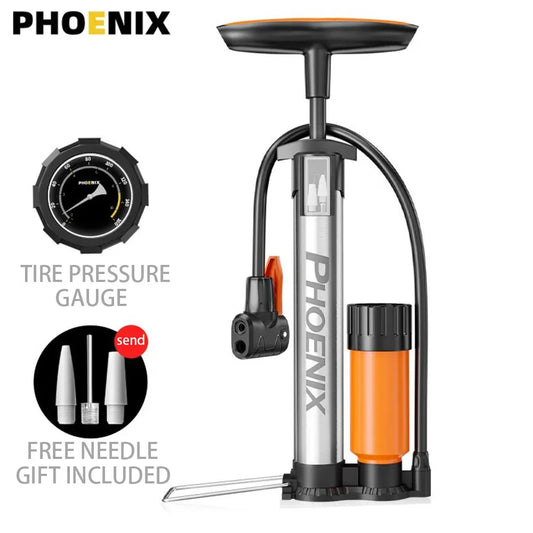 160PSI High Pressure Bicycle Pump – Stainless Steel Inflator
