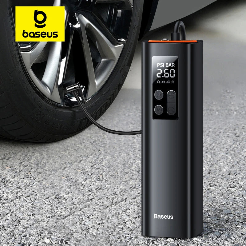 Baseus Mini Air Compressor – Smart Power in Your Glovebox!