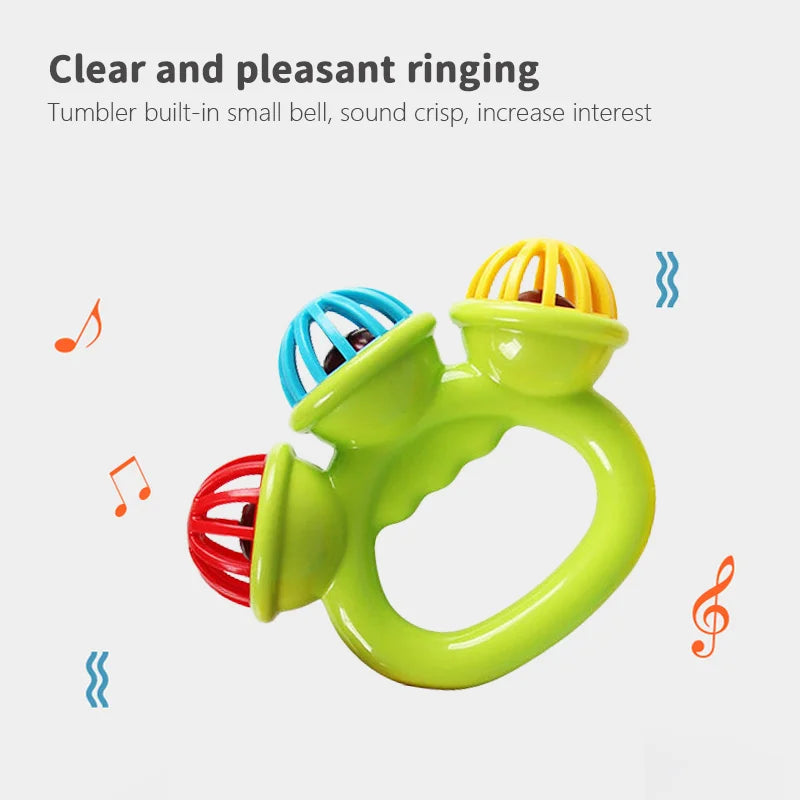 1-4PCS Baby Hand Rattle Ball Sensory Toys