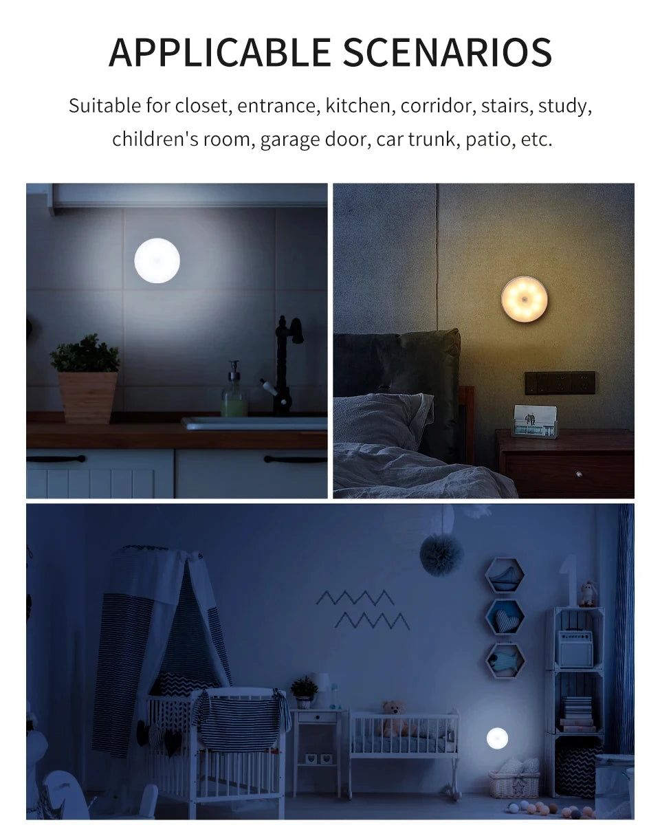 Smart USB Rechargeable Motion Sensor Cabinet Light
