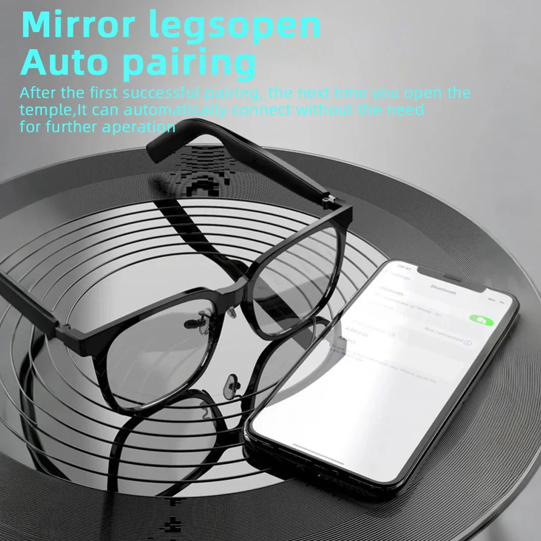 Smart Wireless Glasses with Magnetic Lens