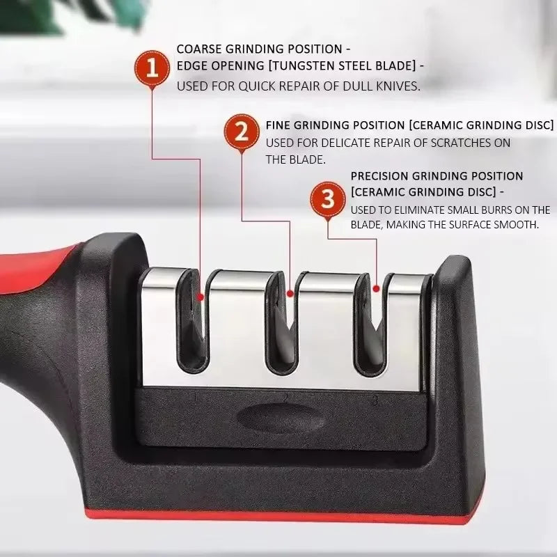 Multifunctional Knife & Scissors Sharpener – Precision Sharpening at Your Fingertips!
