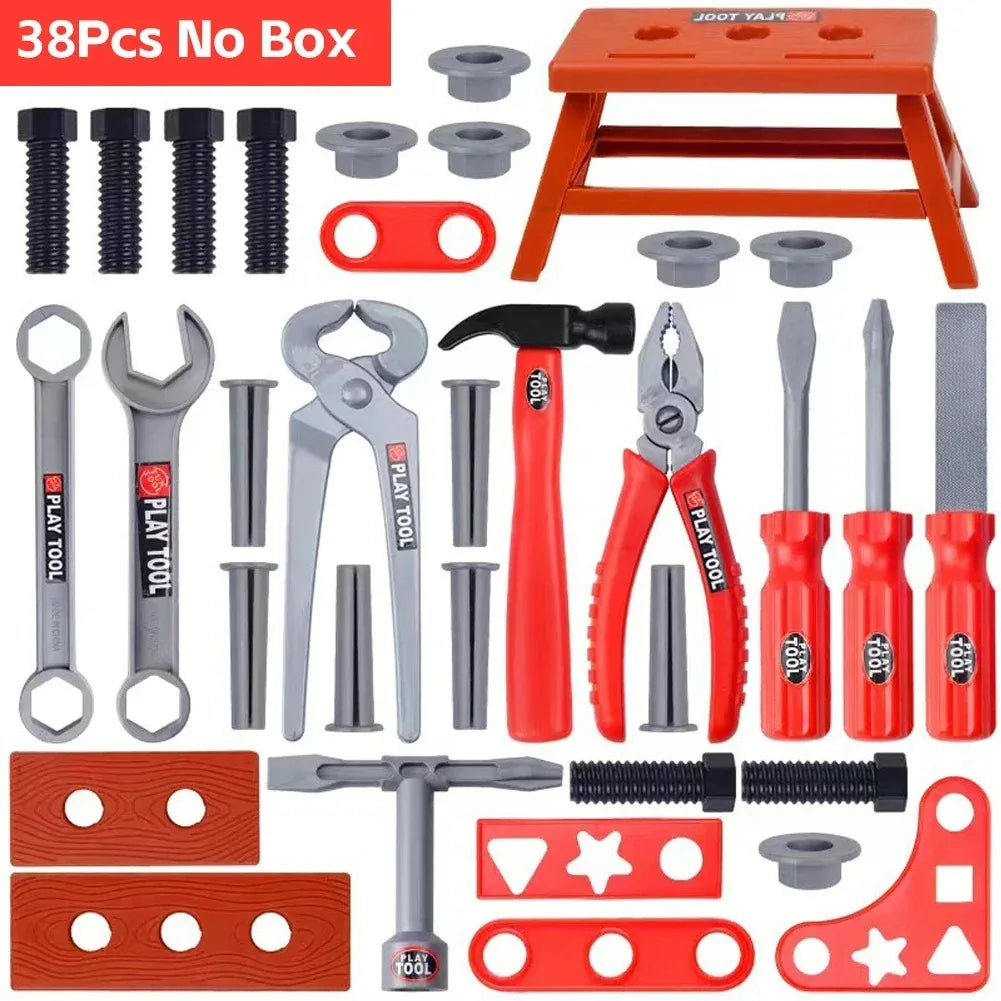 38/41pcs Kids Tool Set – Build, Fix & Pretend Like a Pro!