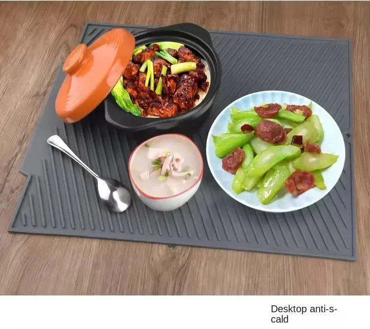 Silicone Anti-Slip Drain Pad for Kitchen Use