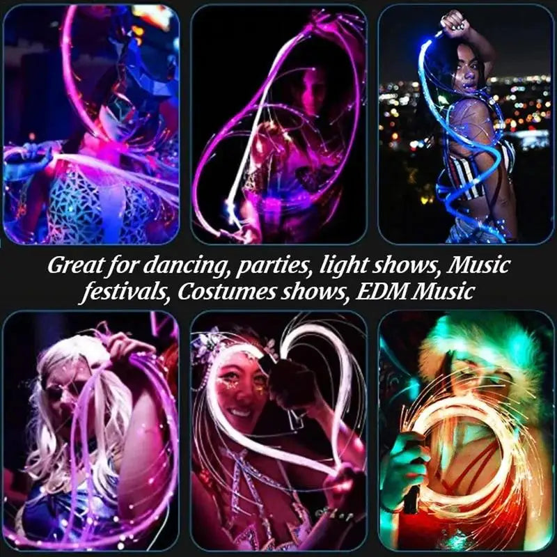 6ft Rechargeable LED Dance Whip Light