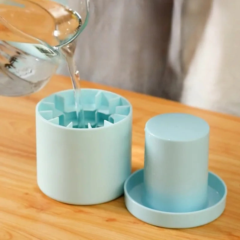 Mini Silicone Ice Cube Mold & Storage Bucket