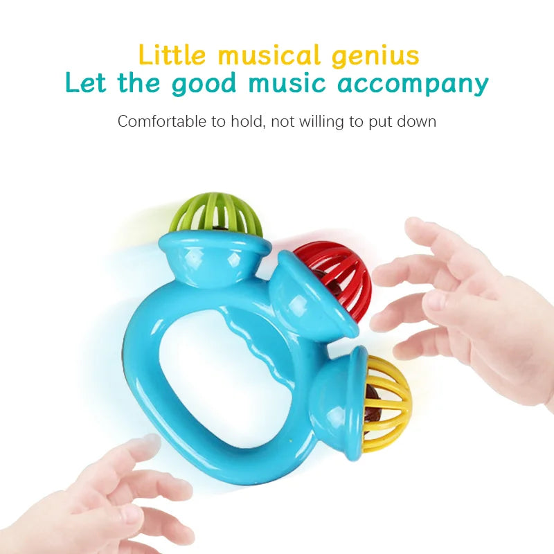 1-4PCS Baby Hand Rattle Ball Sensory Toys