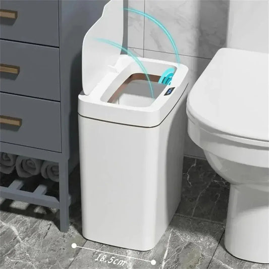 15L Smart Bathroom Trash Can Touchless Auto