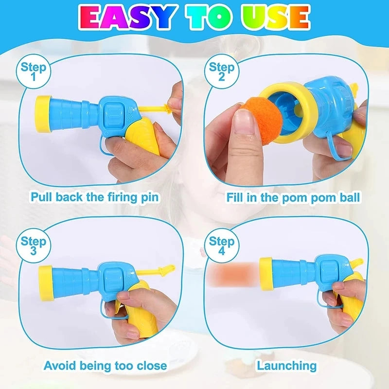 Interactive Cat Toy Mini Shooting Plush Ball
