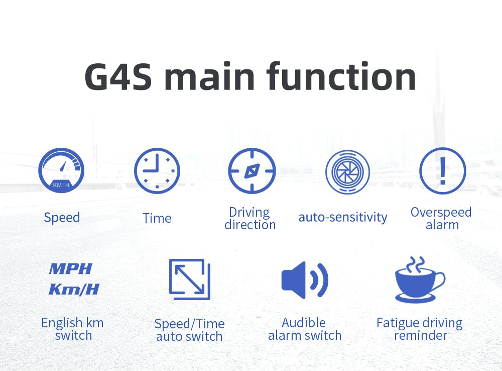 G4S HUD Smart GPS Speedometer – All-in-One Display