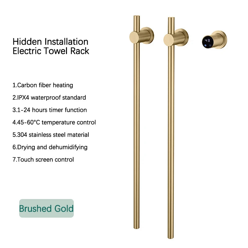 Smart Electric Heated Towel Rack with Timer