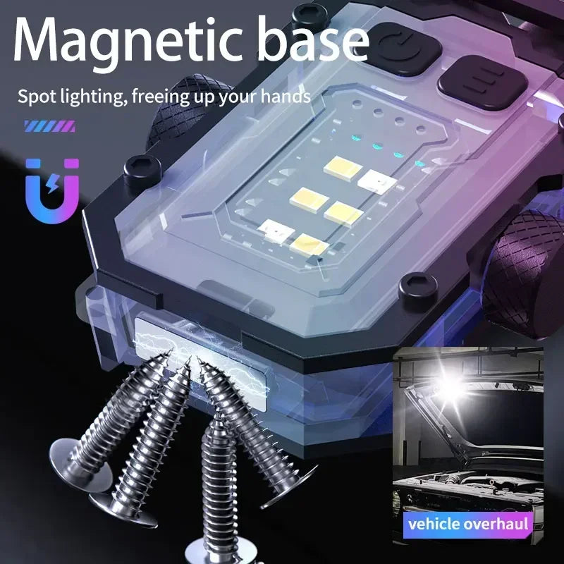Mini LED Keychain Flashlight with Magnet