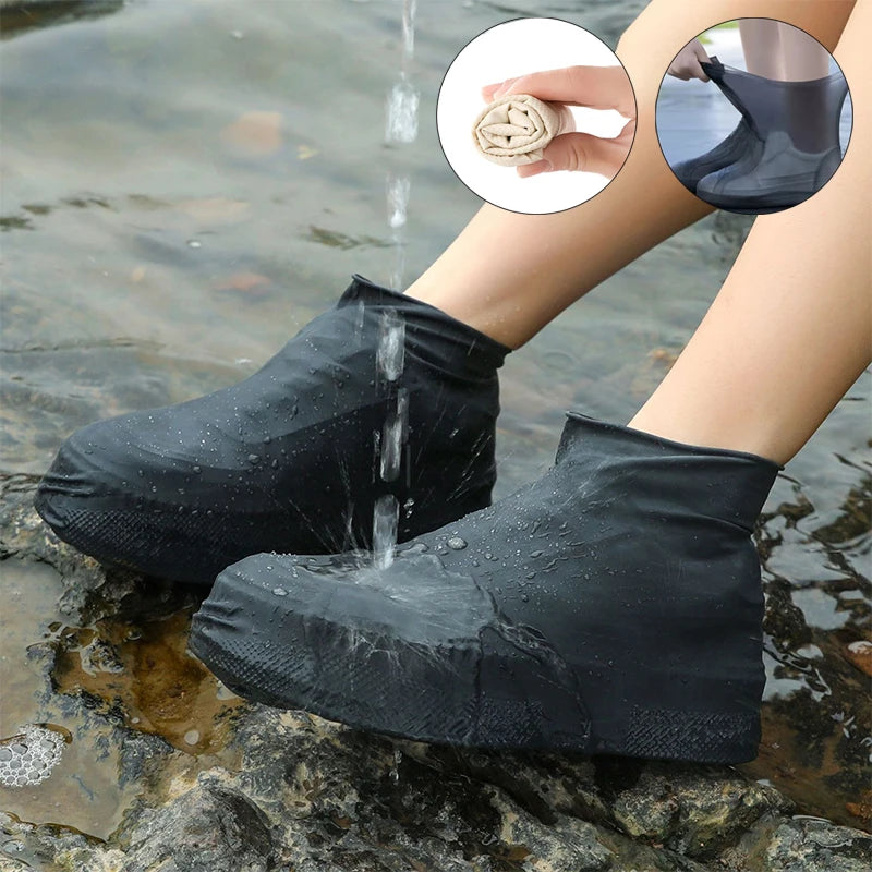 Waterproof Latex Overshoes for Rainy Days