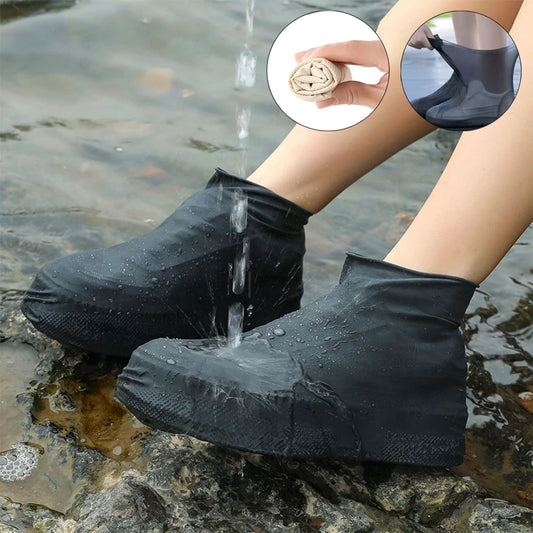 Waterproof Latex Overshoes for Rainy Days