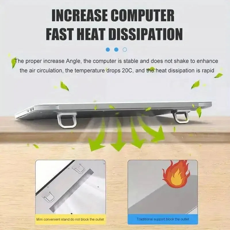 2-Pack Aluminum Laptop Stands – Ergonomic & Portable