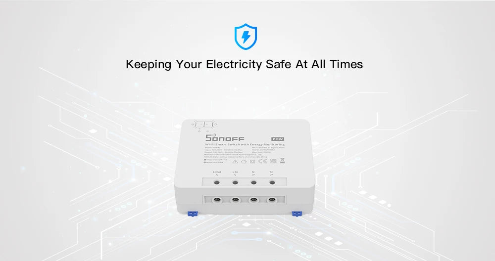 SONOFF POWR3 25A High Power Smart WiFi Switch