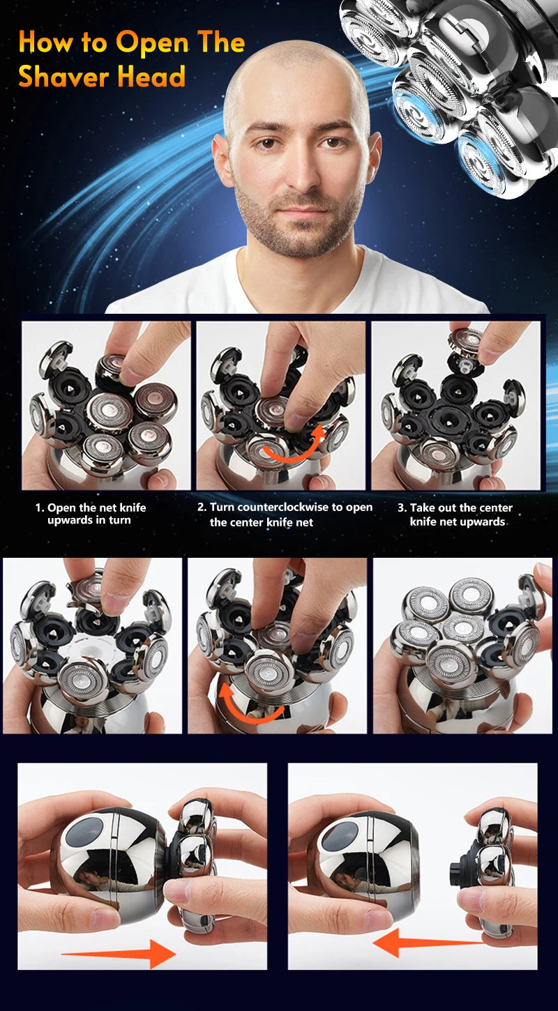 Replaceable Electric Shaver & Nose Trimmer Head