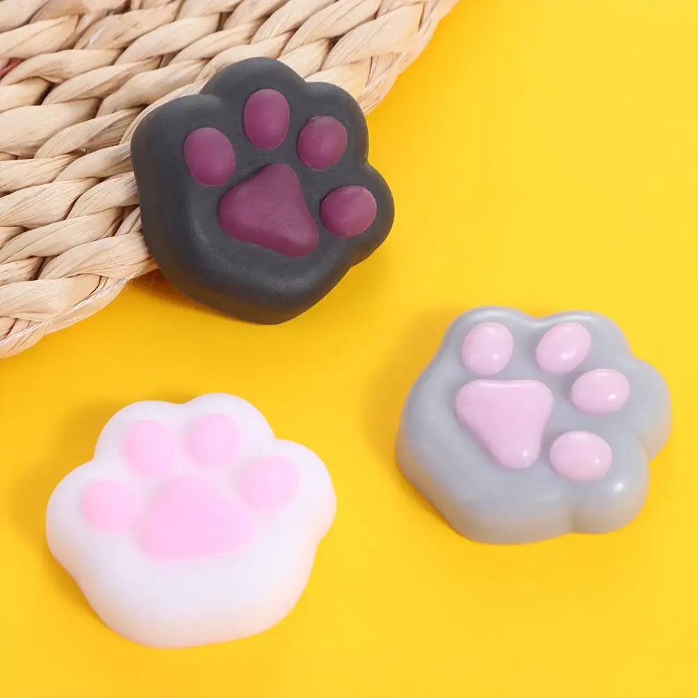 Mini Cat Paw Squeeze Toy for Stress Relief