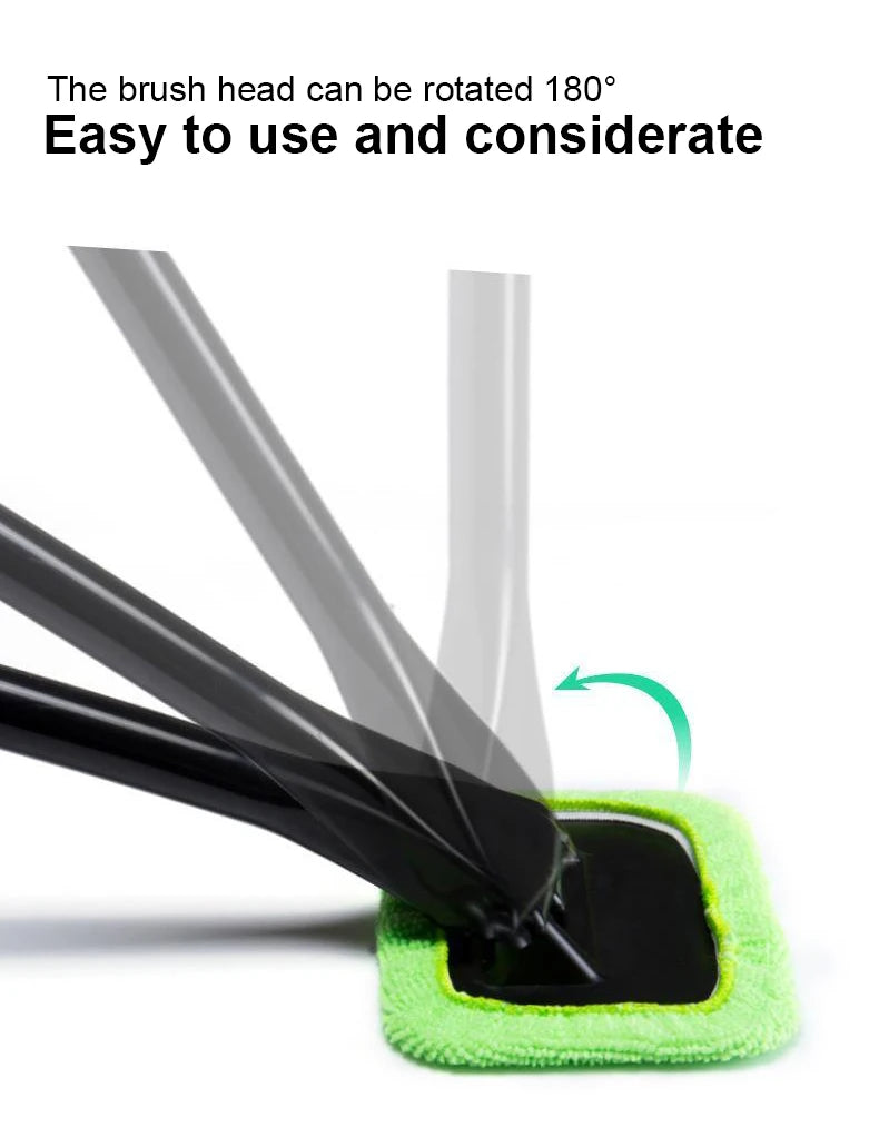 Car Window Cleaner Brush Kit with Microfiber