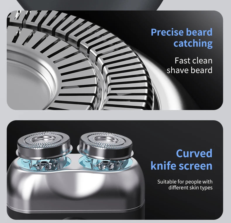 Electric Smart Rechargeable Dual Blade Shaver