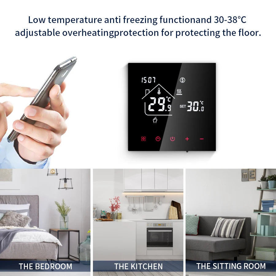 Tuya WiFi Smart Thermostat – Floor & Boiler Heating Control
