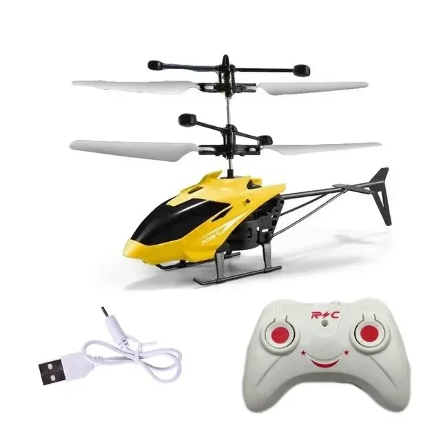 Mini RC Helicopter Drone – Safe Flying Fun for Kids!