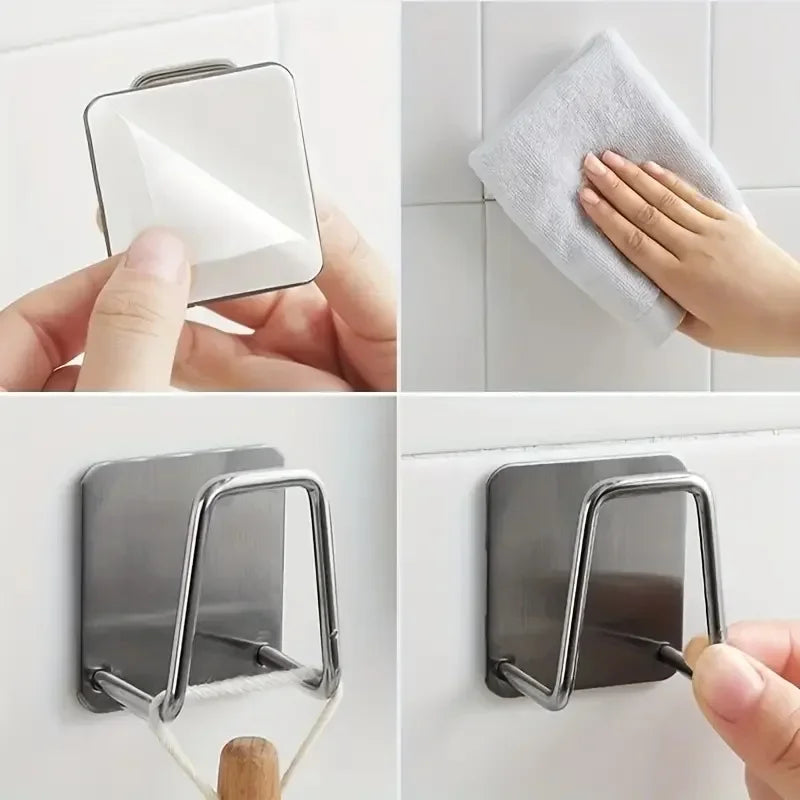 Self-Adhesive Kitchen Sponge & Sink Organizer Rack